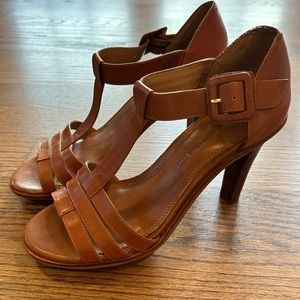 Vintage Banana Republic Leather Platform Sandals